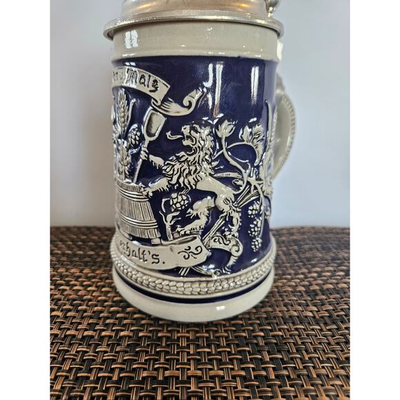 Vintage Original Gerz West Germany 6" Stein "Hopfen u.Malz Gott erhalt's"